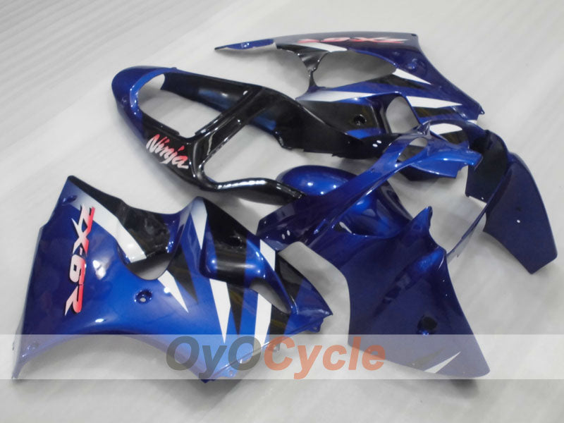 Injection Fairing kit for 00-02 NINJA ZX-6R - Blue, White, Black - Factory Style #OYO87906029