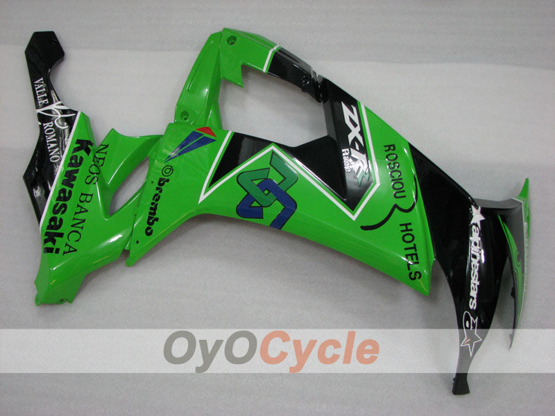Injection Fairing kit for 08-10 NINJA ZX-10R - Green, Black - Customize #OYO87906105