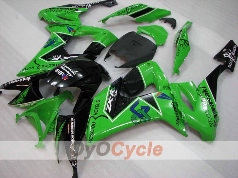Injection Fairing kit for 08-10 NINJA ZX-10R - Green, Black - Customize #OYO87906105