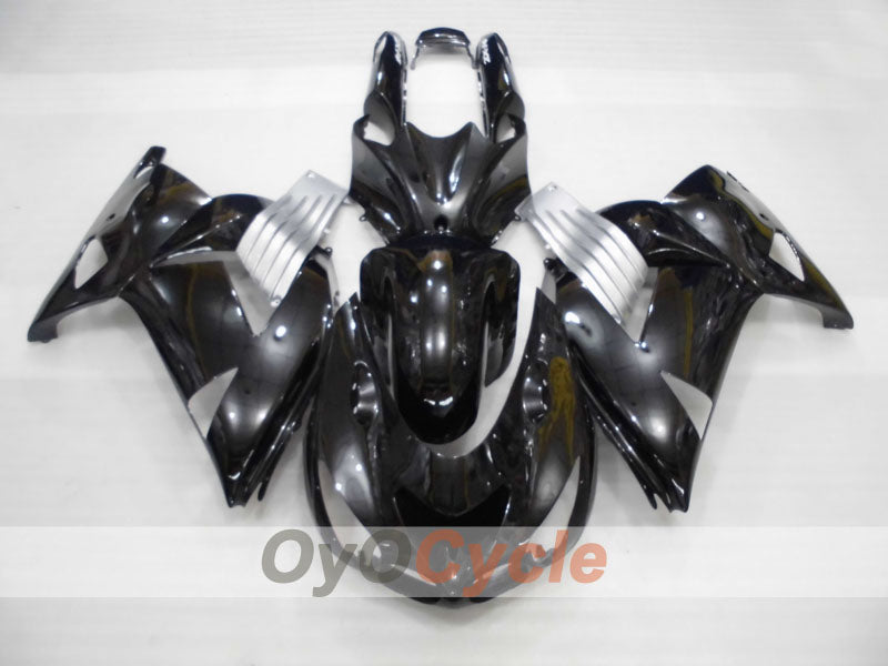 Injection Fairing kit for 06-11 NINJA ZX-14R - Black, Silver - Factory Style #OYO87906124 Secondary image