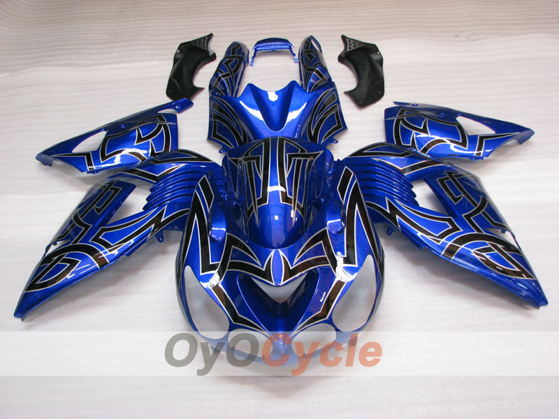 Injection Fairing kit for 06-11 NINJA ZX-14R - Blue, Black - Customize #OYO87906125 Secondary image
