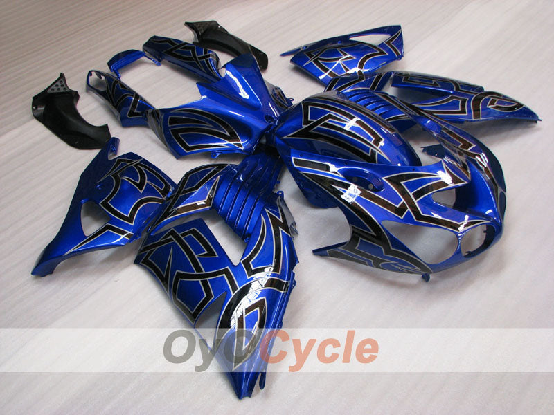 Injection Fairing kit for 06-11 NINJA ZX-14R - Blue, Black - Customize #OYO87906125