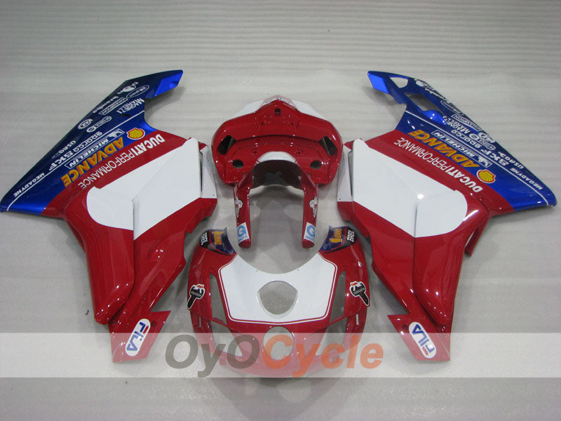 Injection Fairing kit for 03-04 Ducati 749 - Red, Blue, White - FILA #OYO87906132 Secondary image