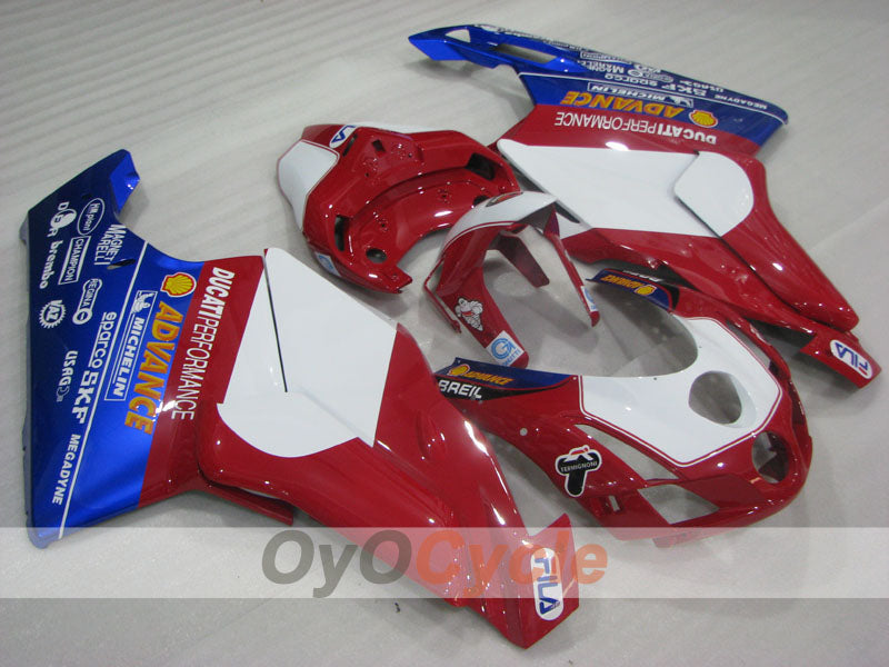 Injection Fairing kit for 03-04 Ducati 749 - Red, Blue, White - FILA #OYO87906132 Main image