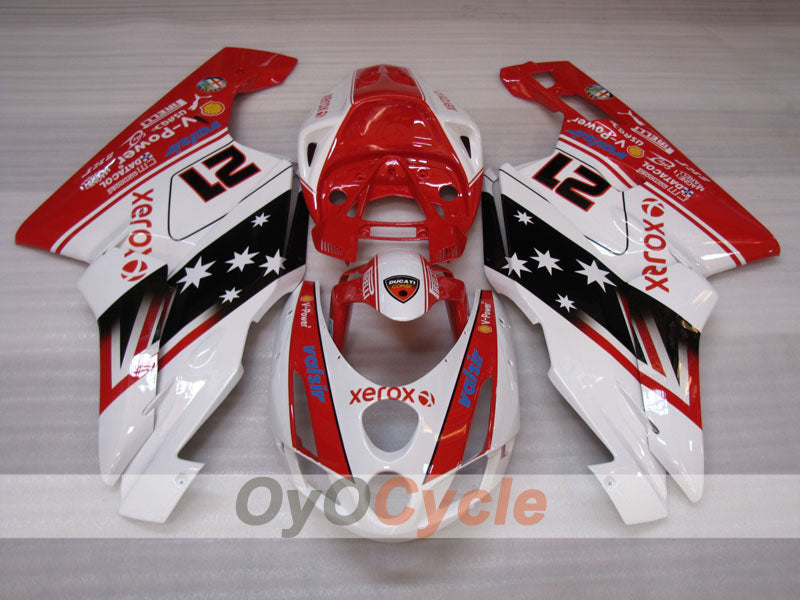 Injection Fairing kit for 03-04 Ducati 749 - Red, White, Black - Xerox #OYO87906133 Secondary image