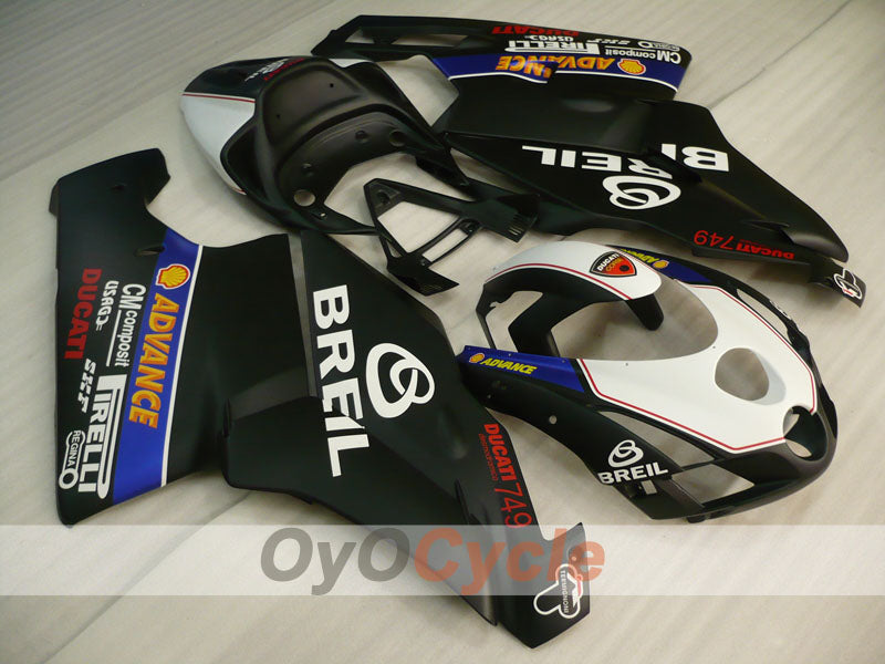 Injection Fairing kit for 03-04 Ducati 999 - White, Black - BREIL #OYO87906140 Secondary image