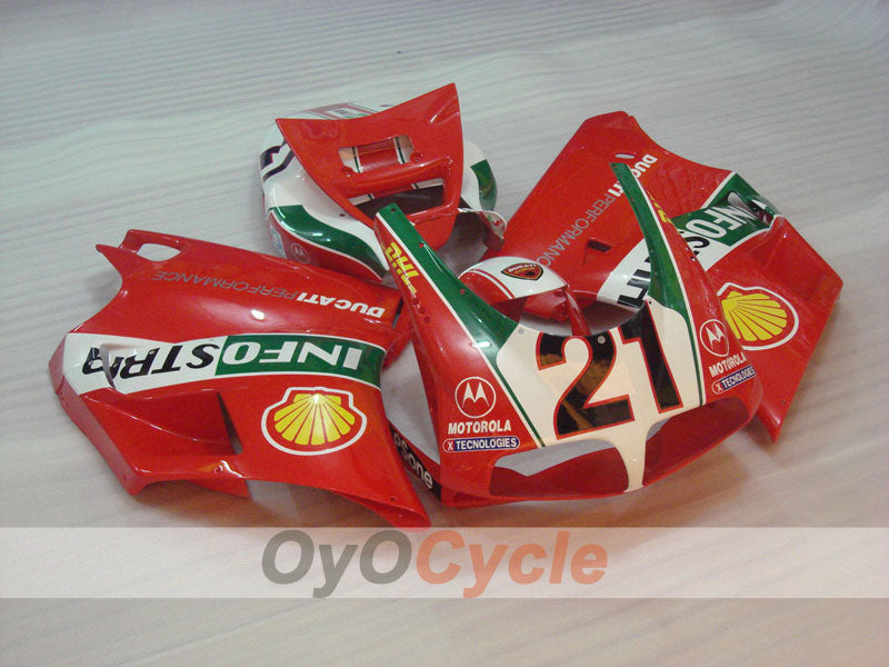 Injection Fairing kit for 02-04 Ducati 998 - Green, White, Black - INFO STRADA #OYO87906170 Secondary image