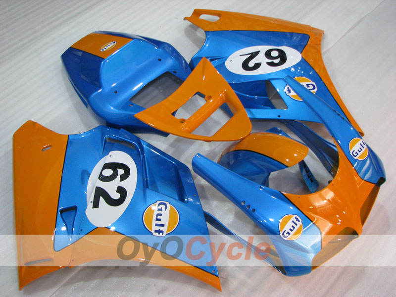 Injection Fairing kit for 02-04 Ducati 998 - Orange, Blue - Factory Style #OYO87906172 Main image