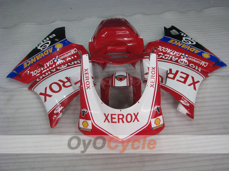 Injection Fairing kit for 02-04 Ducati 998 - Red, White - Xerox #OYO87906174 Secondary image