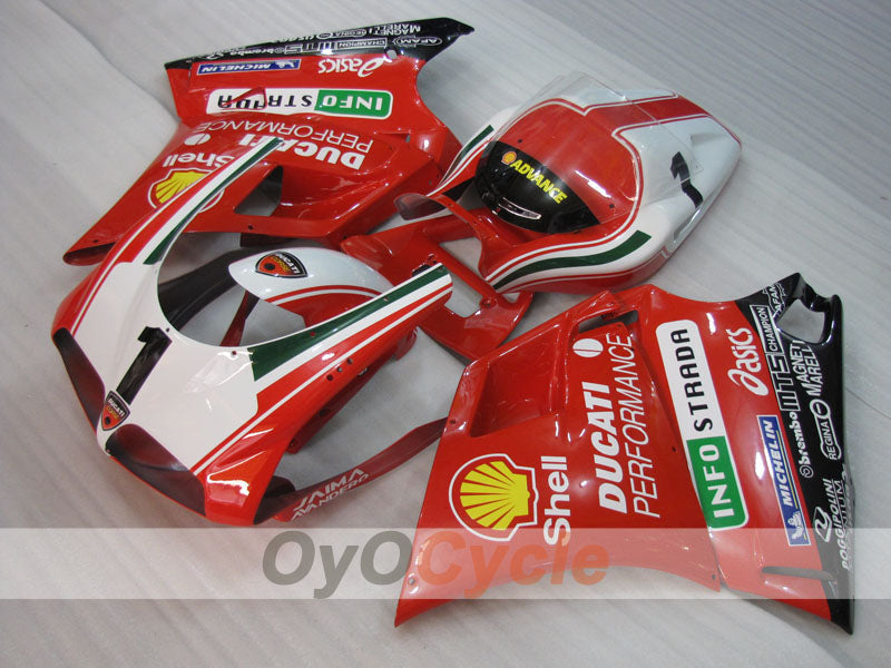 Injection Fairing kit for 94-98 Ducati 916 - Red, White, Black - INFO STRADA #OYO87906184 Main image