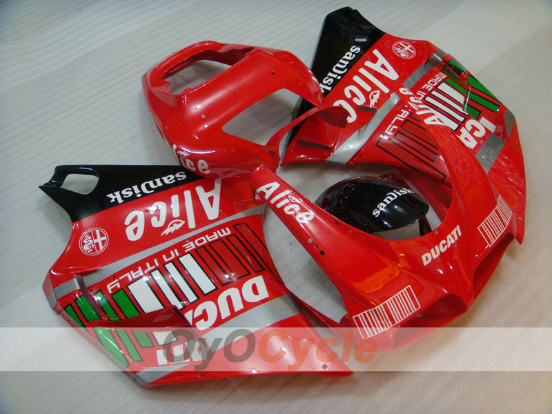 Injection Fairing kit for 94-98 Ducati 916 - Red, Black - Alice #OYO87906187 Main image