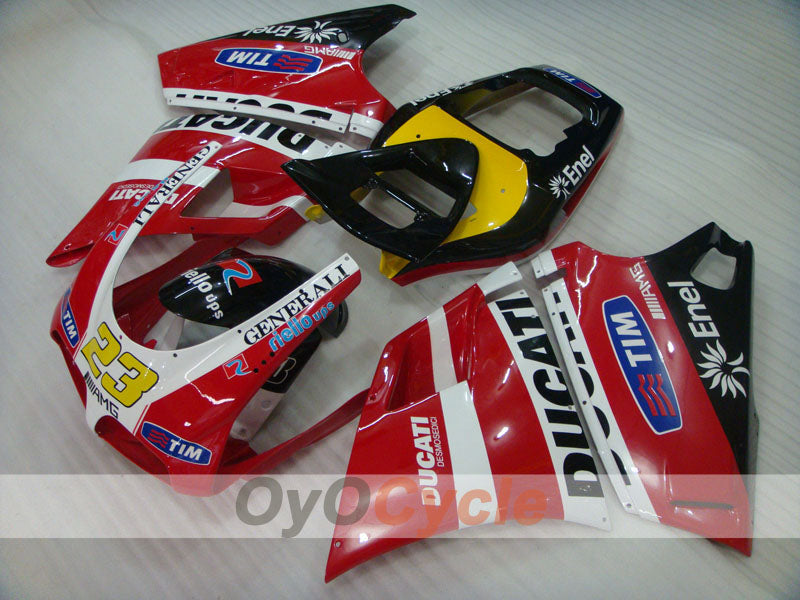 Injection Fairing kit for 94-98 Ducati 916 - Red, White, Black - Factory Style, Customize #OYO87906189 Main image