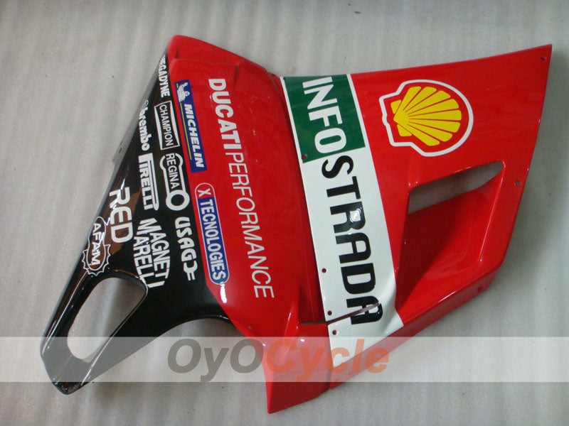 Injection Fairing kit for 94-98 Ducati 916 - Red, White, Black - INFO STRADA #OYO87906193