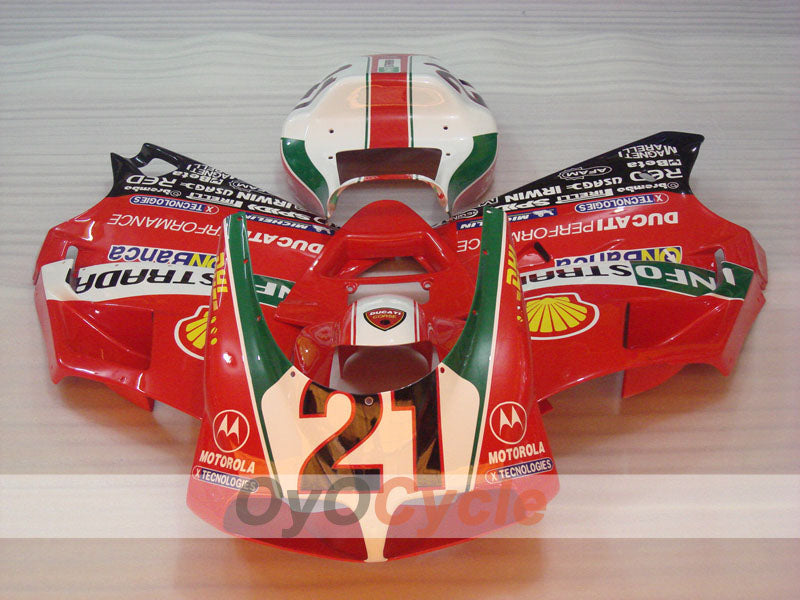 Injection Fairing kit for 94-98 Ducati 916 - Red, White, Black - INFO STRADA #OYO87906195 Secondary image