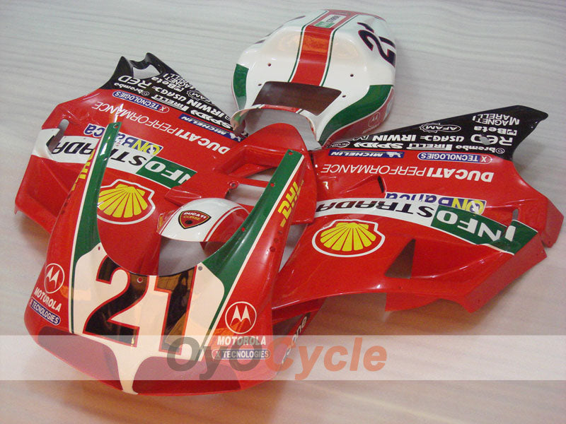 Injection Fairing kit for 94-98 Ducati 916 - Red, White, Black - INFO STRADA #OYO87906195 Main image