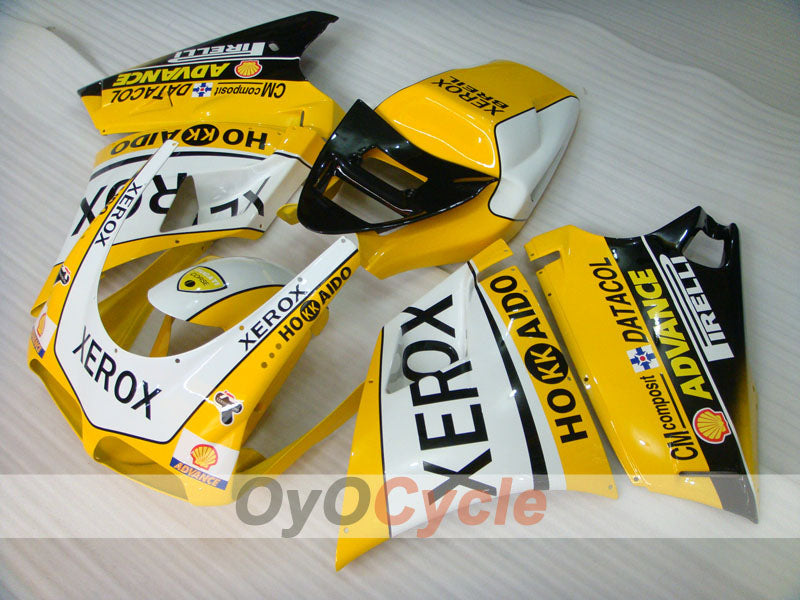 Injection Fairing kit for 94-98 Ducati 916 - Yellow, White, Black - Xerox #OYO87906200 Main image