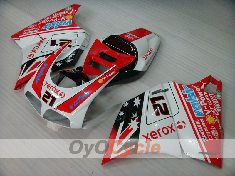 Injection Fairing kit for 94-98 Ducati 916 - Red, White, Black - Xerox #OYO87906201 Main image