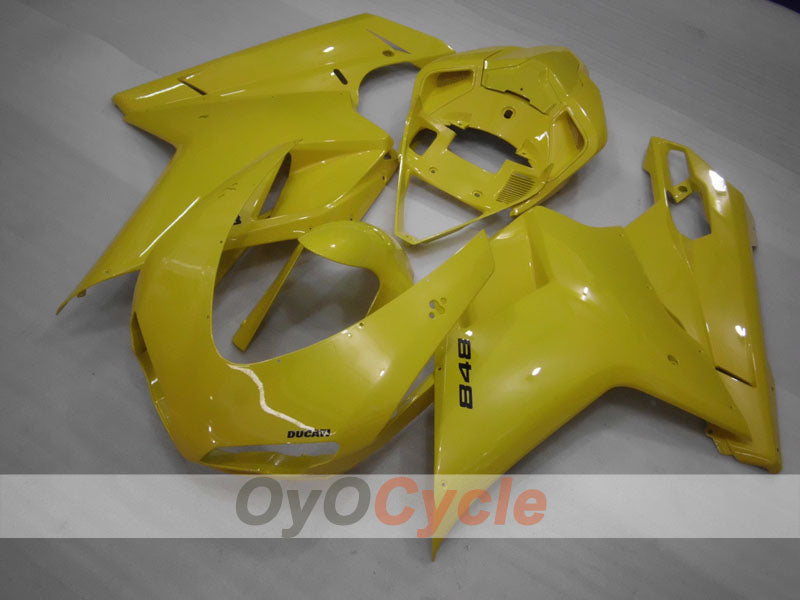 Injection Fairing kit for 08-13 Ducati 848 - Yellow - No sticker / decal, Factory Style #OYO87906203