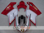 Injection Fairing kit for 08-13 Ducati 848 - Red, White - PIRELLI #OYO87906206
