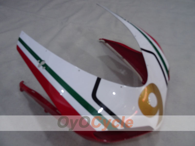Injection Fairing kit for 08-13 Ducati 848 - Red, White - PIRELLI #OYO87906206