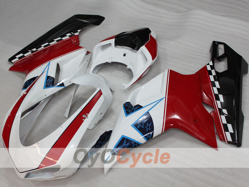 Injection Fairing kit for 08-13 Ducati 848 - Red, White, Black - Customize #OYO87906213