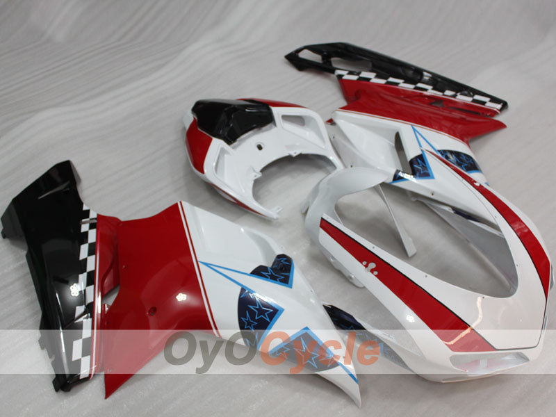 Injection Fairing kit for 08-13 Ducati 848 - Red, White, Black - Customize #OYO87906213