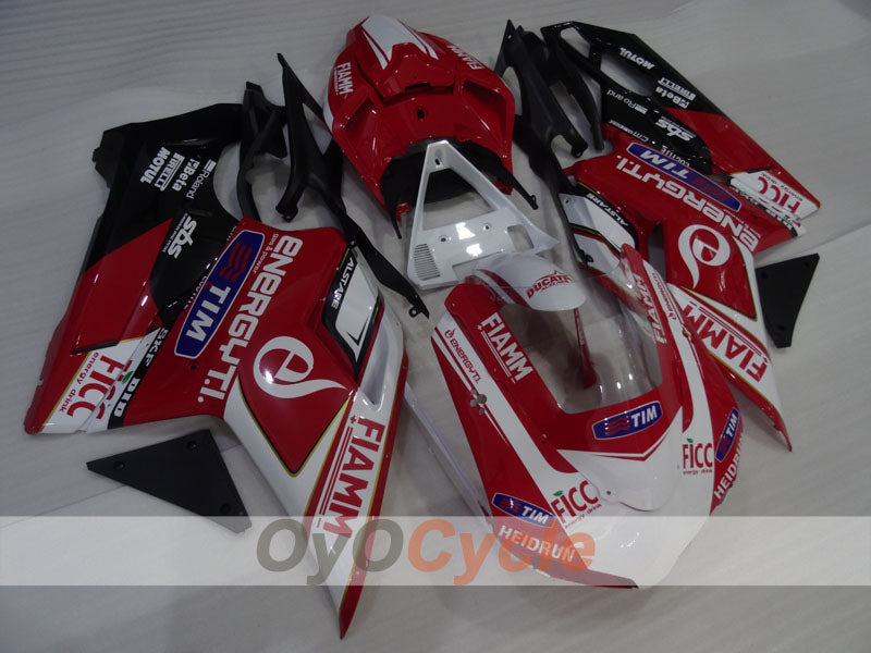 Injection Fairing kit for 08-13 Ducati 848 - Red, White, Black - FIAMM #OYO87906214 Secondary image