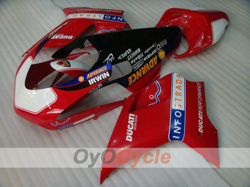 Injection Fairing kit for 08-13 Ducati 848 - Red, Black - INFO STRADA #OYO87906219 Secondary image
