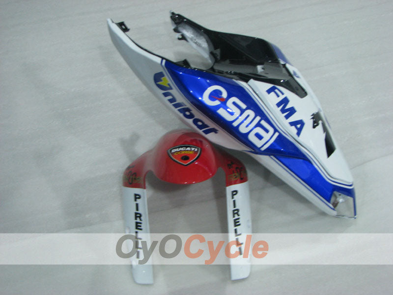 Injection Fairing kit for 09-11 Ducati 1198 - Blue, White - Factory Style #OYO87906258