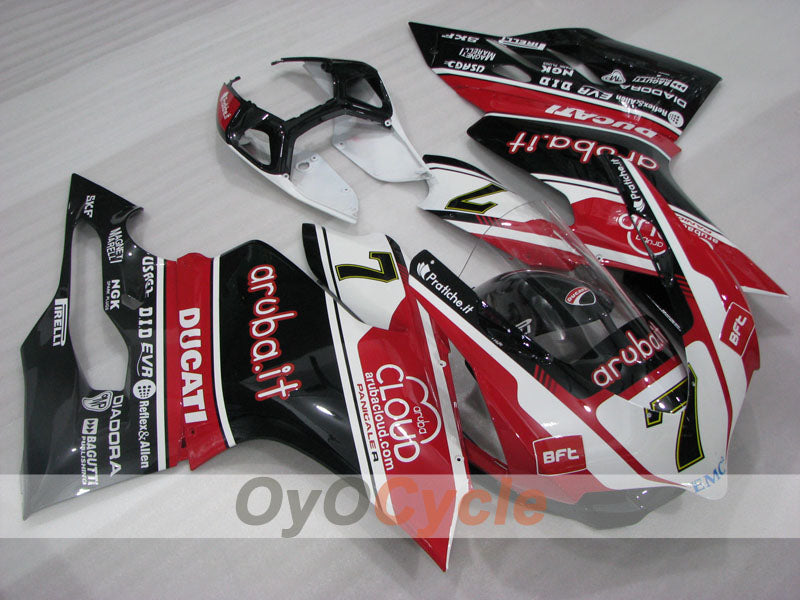 Injection Fairing kit for 11-14 Ducati 1199 - Red, White, Black - aruba.it #OYO87906259 Main image