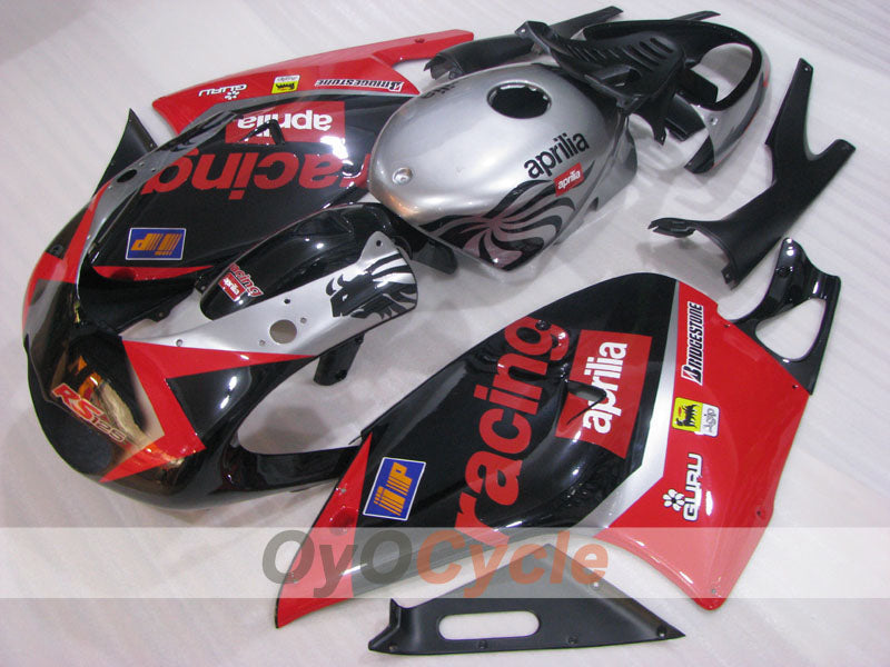 Fairing kit for 01-05 Aprilia RS125 - Red, Black, Silver - Factory Style #OYO87906273 Main image