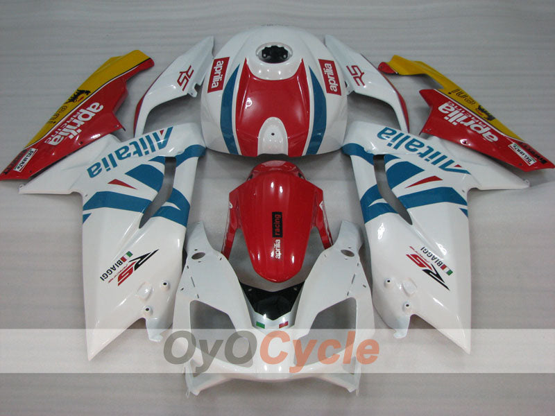 Fairing kit for 06-10 Aprilia RS125 - Red, Blue, White - Alitalia #OYO87906281 Secondary image