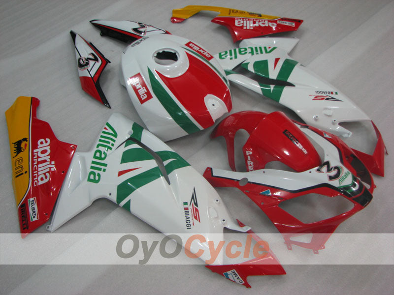 Fairing kit for 06-10 Aprilia RS125 - Red, White - Factory Style #OYO87906284 Main image