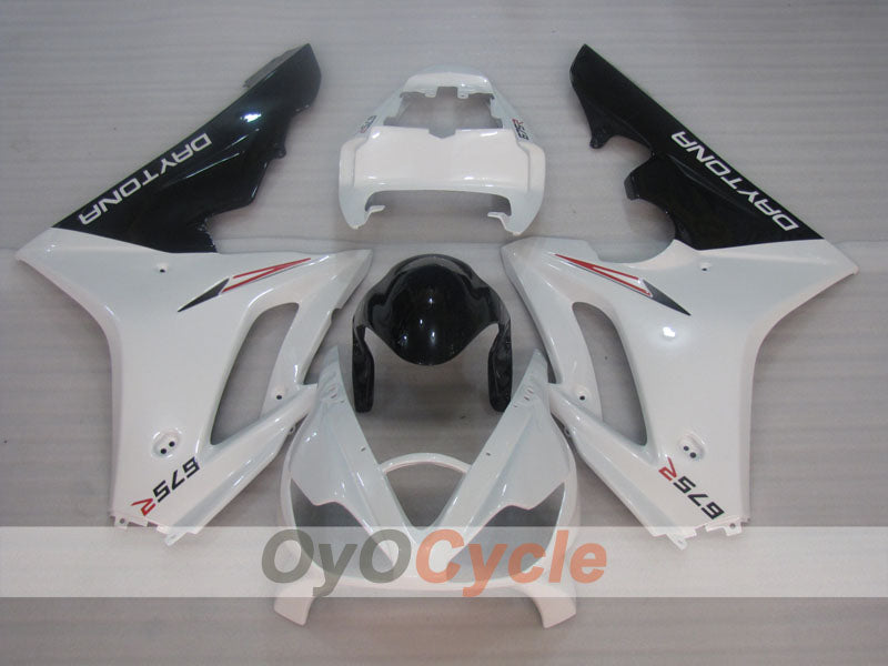 Injection Fairing kit for 06-08 Triumph Daytona 675 - White, Black - Factory Style #OYO87906304 Secondary image