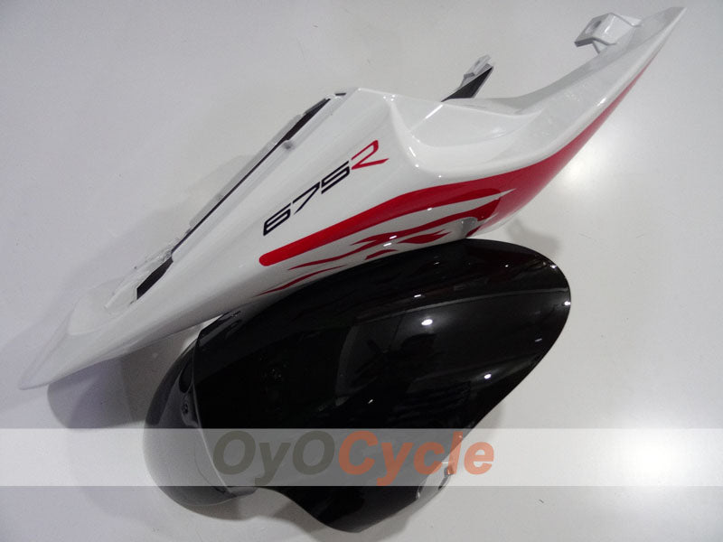 Injection Fairing kit for 09-12 Triumph Daytona 675 - White, Black - Castrol #OYO87906310