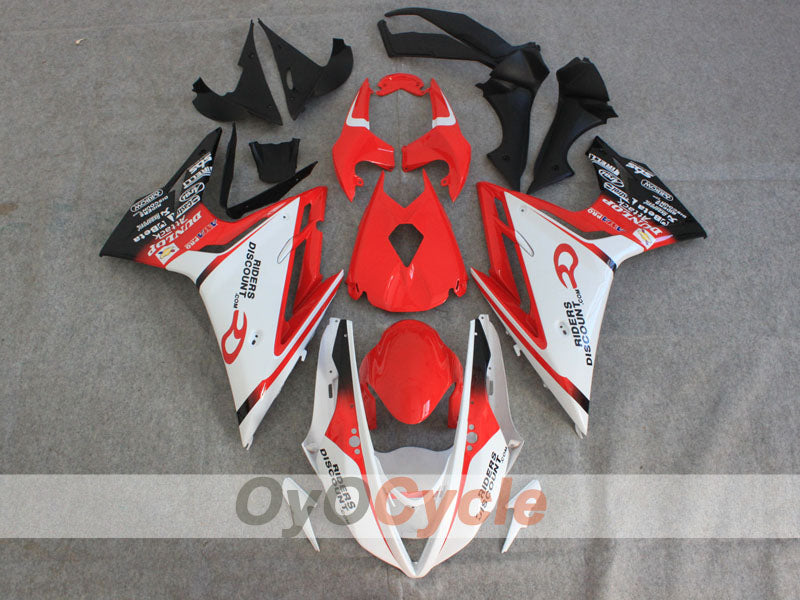 Injection Fairing kit for 13-14 Triumph Daytona 675 - Red, White, Black - DUNLOP #OYO87906311 Secondary image