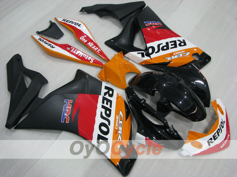 Injection Fairing kit for 11-16 CBR250RR - Orange, White, Black - PEPSI #OYO87906319 Secondary image