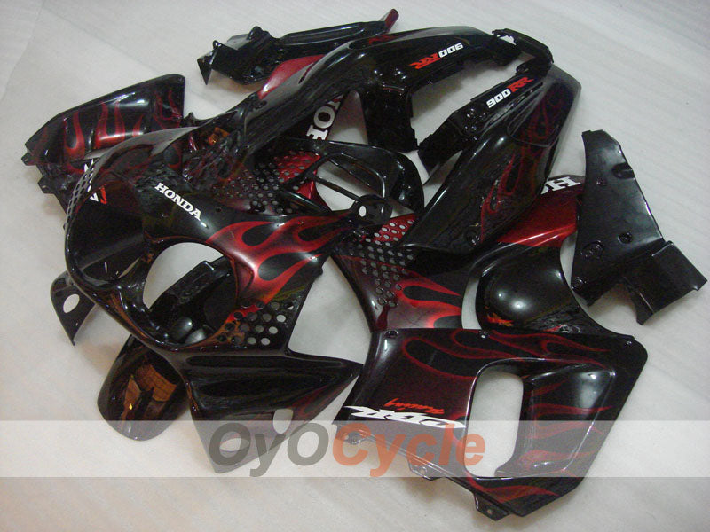 Fairing kit for 92-93 CBR900RR - Red, Black - Flame #OYO87906327 Secondary image