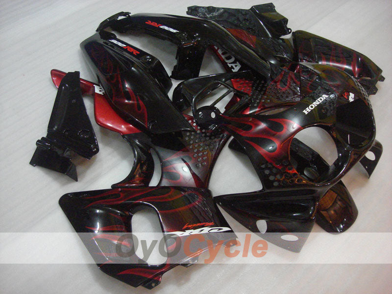 Fairing kit for 92-93 CBR900RR - Red, Black - Flame #OYO87906327 Main image