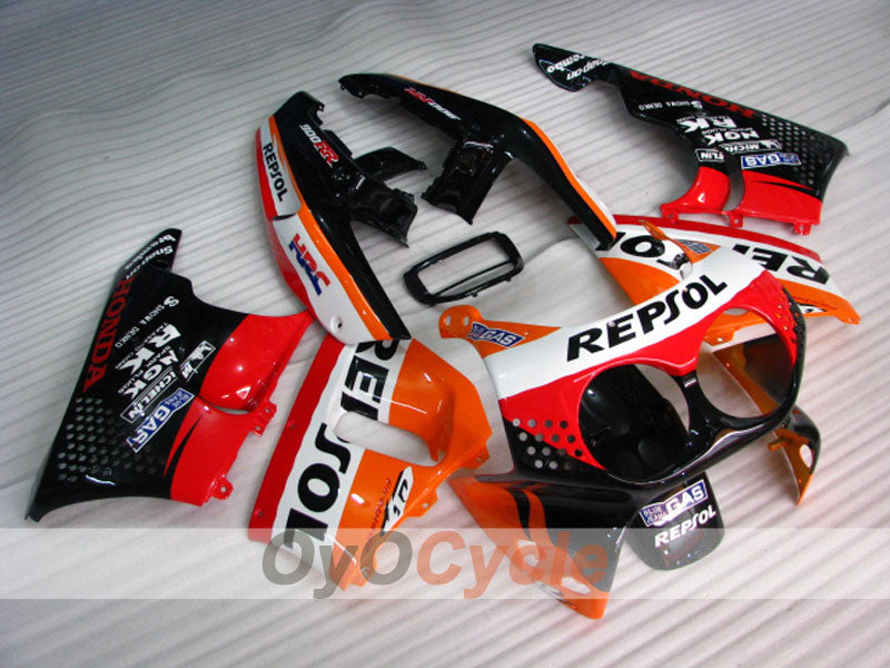 Fairing kit for 92-93 CBR900RR - Red, Orange, Black - Repsol #OYO87906328 Main image