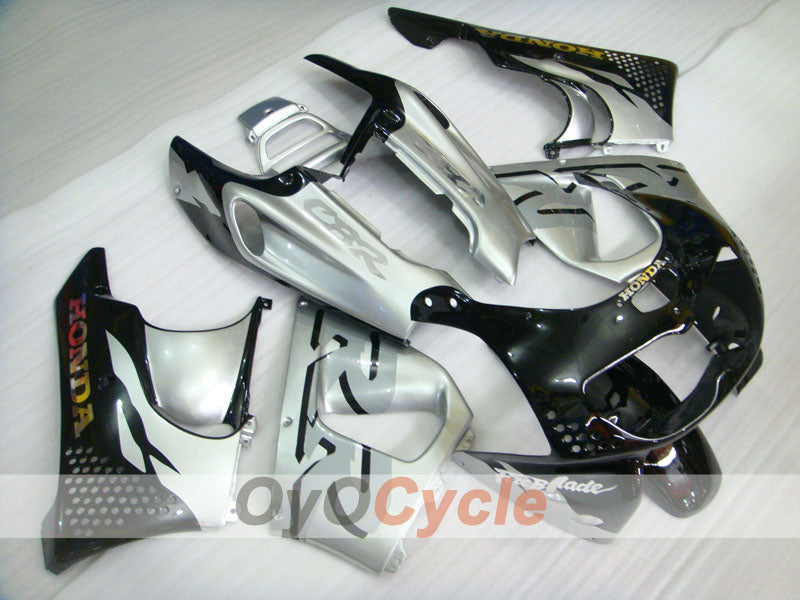 Fairing kit for 94-95 CBR900RR - Black, Silver - Factory Style #OYO87906340 Main image
