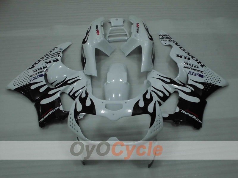 Fairing kit for 94-95 CBR900RR - White, Black - Flame #OYO87906345 Secondary image
