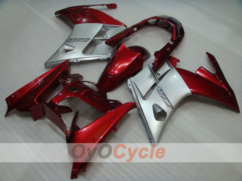 Fairing kit for 02-06 FJR1300 - Red Wine Color, Silver - Factory Style #OYO87906395 Main image