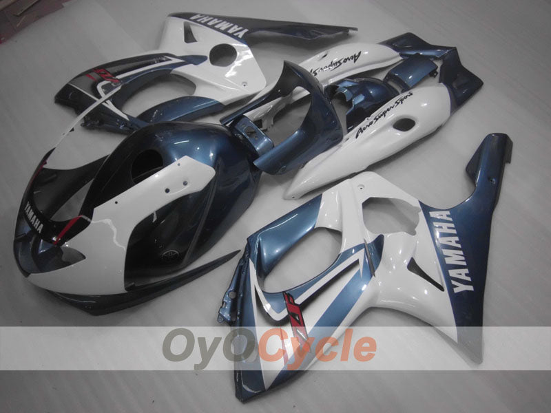 Injection Fairing kit for 97-07 YZF600R - White, Grey - Factory Style #OYO87906412 Main image