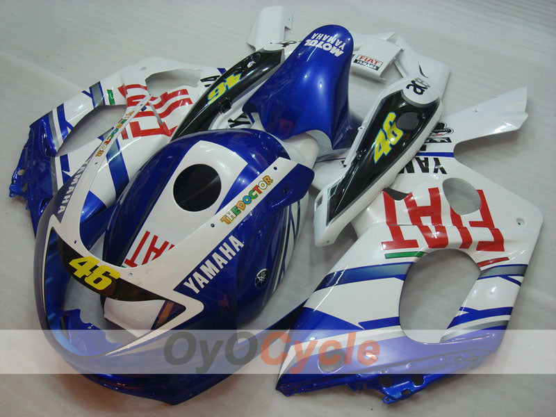 Injection Fairing kit for 97-07 YZF600R - Blue, White - FIAT #OYO87906424