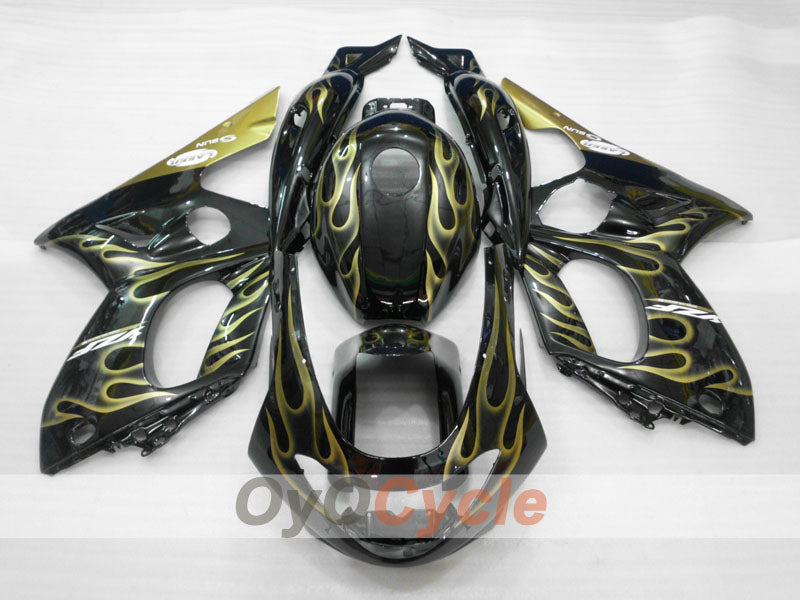 Injection Fairing kit for 97-07 YZF600R - Yellow, Black - Flame #OYO87906425 Secondary image