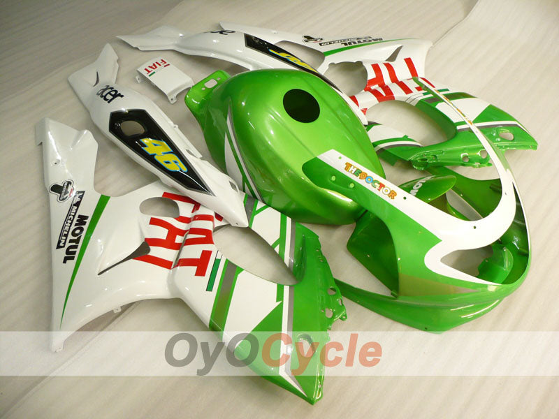 Injection Fairing kit for 97-07 YZF600R - Green, White - FIAT #OYO87906427 Main image