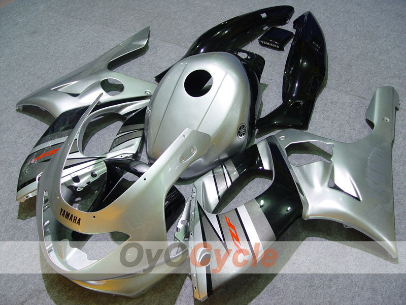 Injection Fairing kit for 97-07 YZF600R - Black, Silver - Factory Style #OYO87906430 Main image