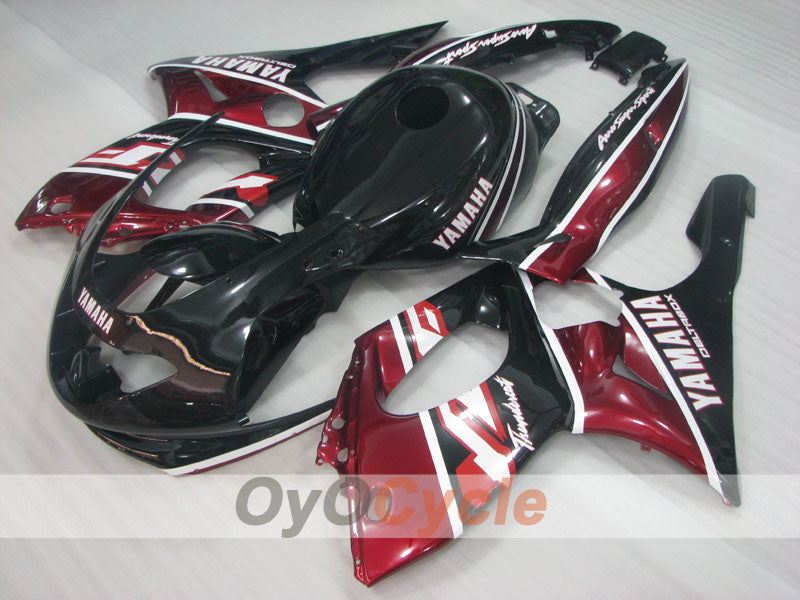 Injection Fairing kit for 97-07 YZF600R - Red Wine Color, Black - Factory Style #OYO87906431