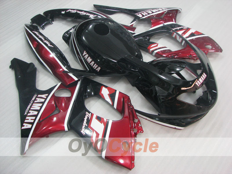 Injection Fairing kit for 97-07 YZF600R - Red Wine Color, Black - Factory Style #OYO87906431
